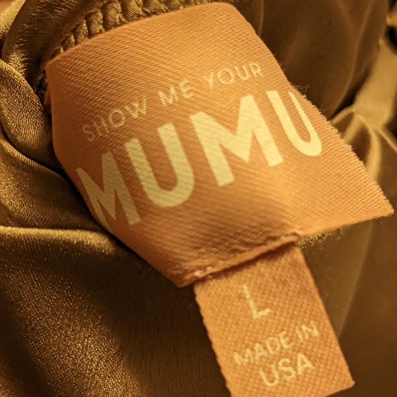 Show Me Your MuMu Taupe Midi Dress - Picture 3 of 15